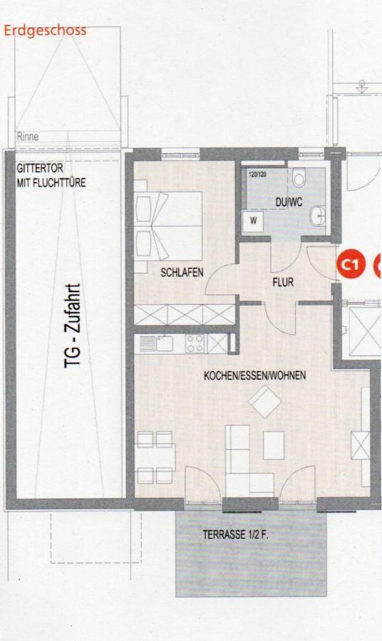 Ferienwohnung Antike&Modern Deluxe 2 mit Terrasse Leipheim Exterior foto